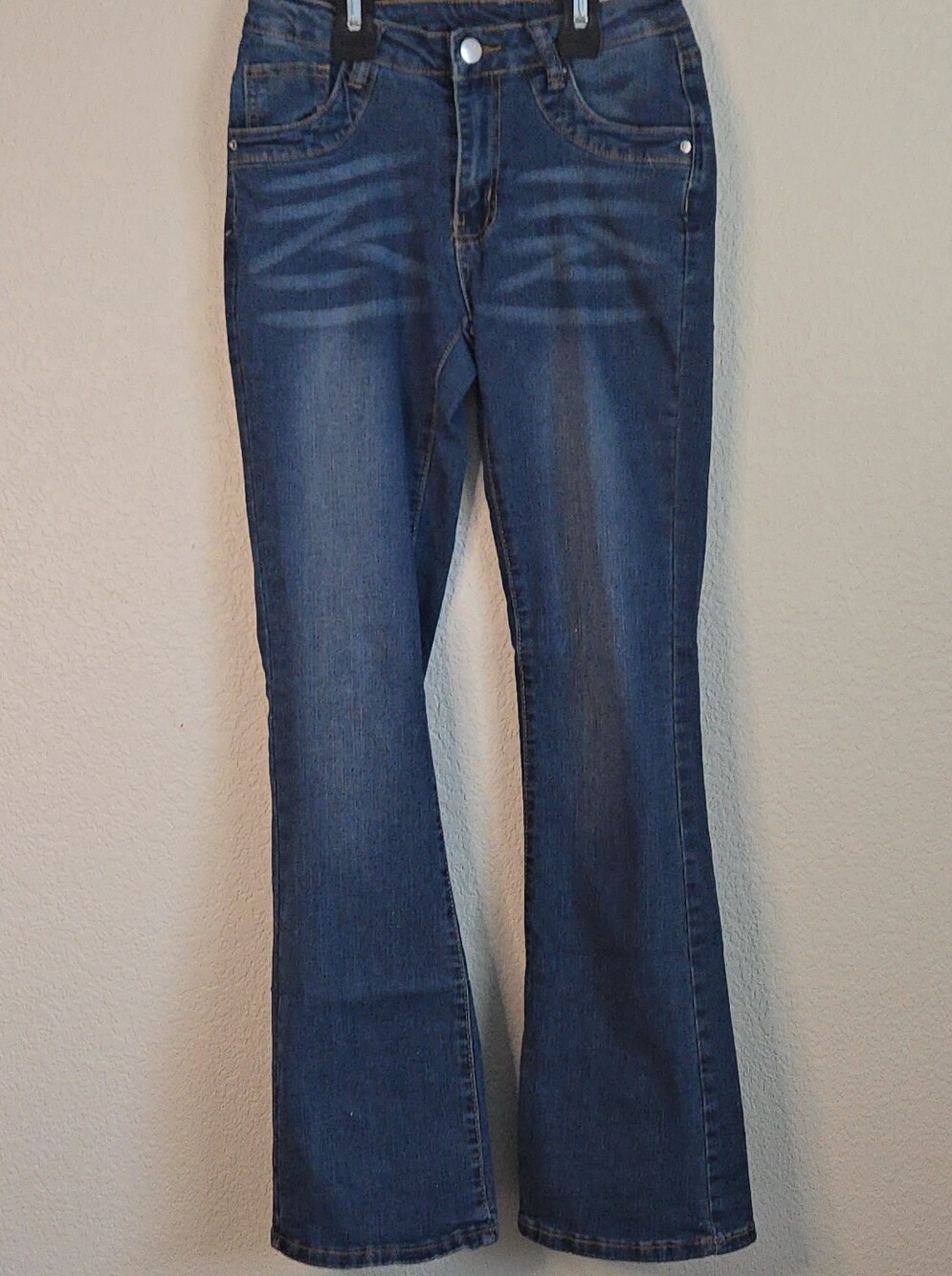 SHEIN Women's Dark Blue Flare Jeans